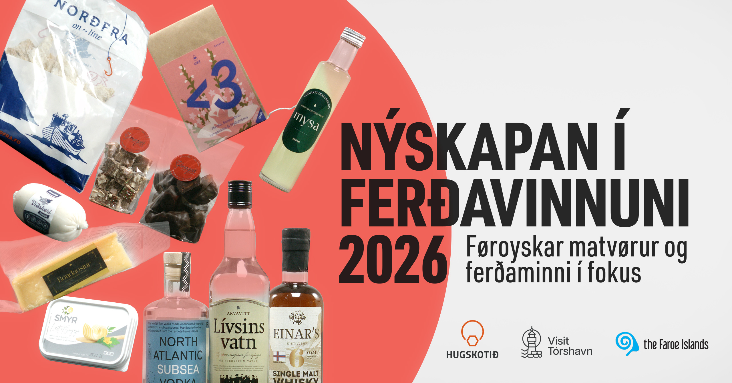 Nýskapan í ferðavinnuni 2026 – føroyskar matvørur og ferðaminni í fokus
